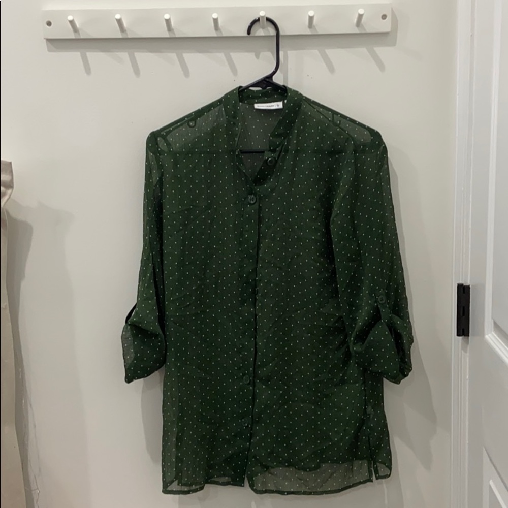 Susan graver button down blouse